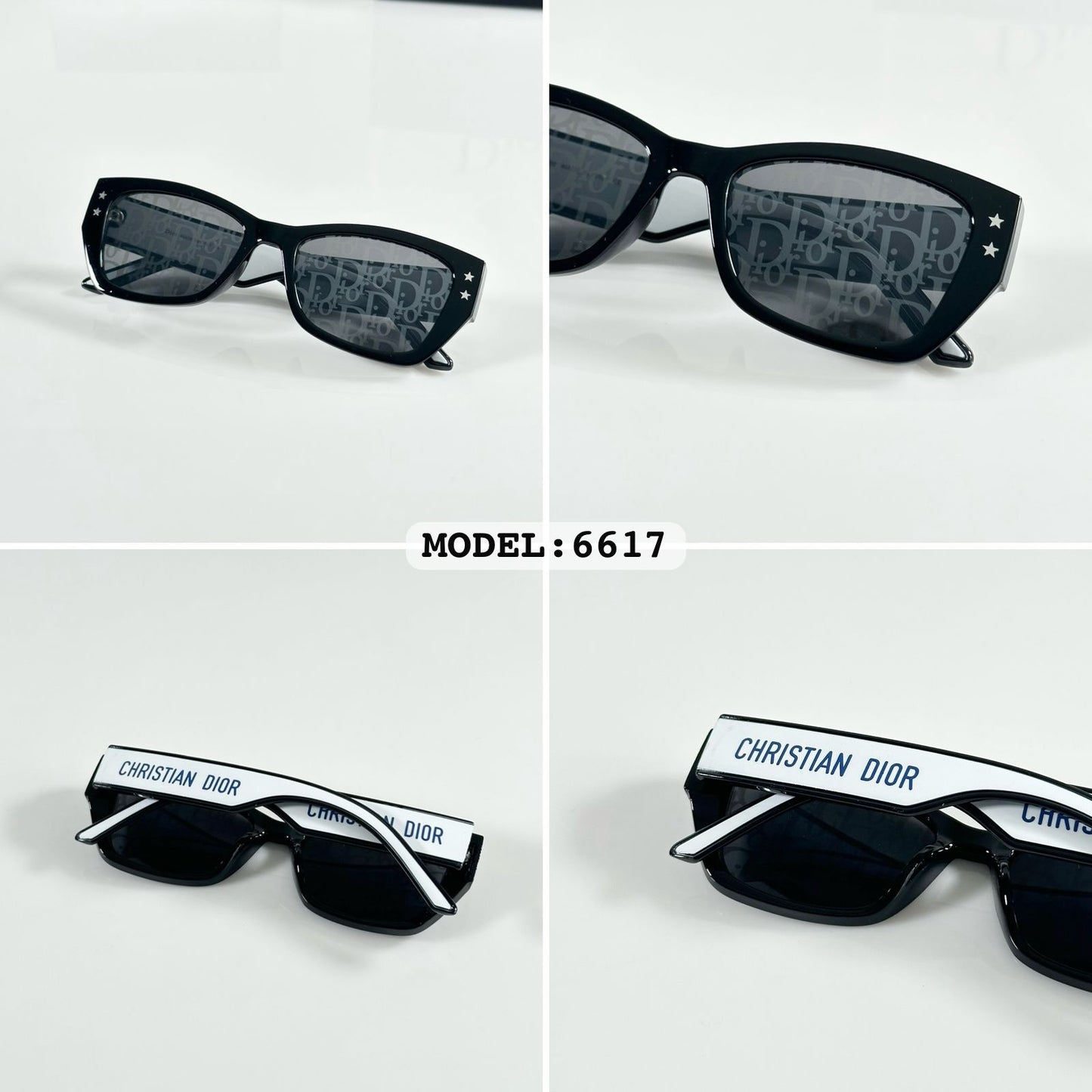 DIORR 6617 PRINTED BLACK WHITE