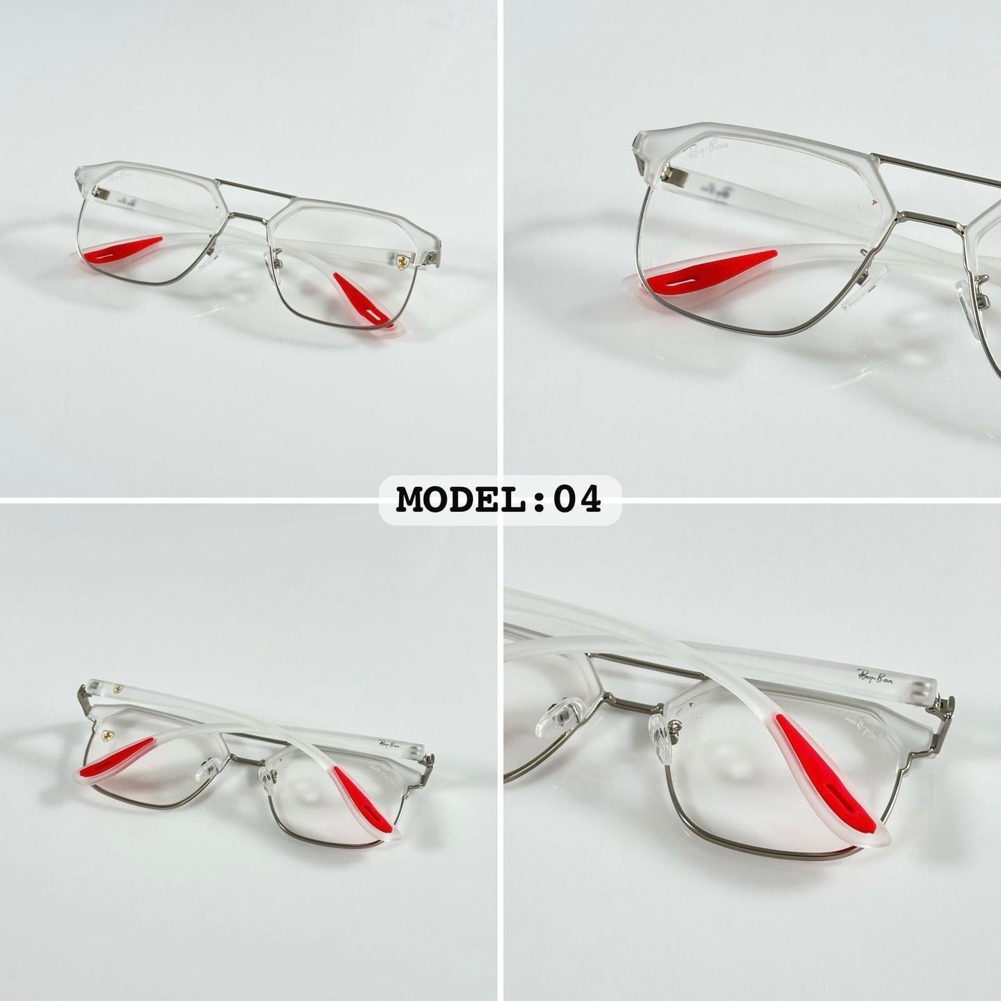 RAYBANN 04 ICE DAY RED TIP