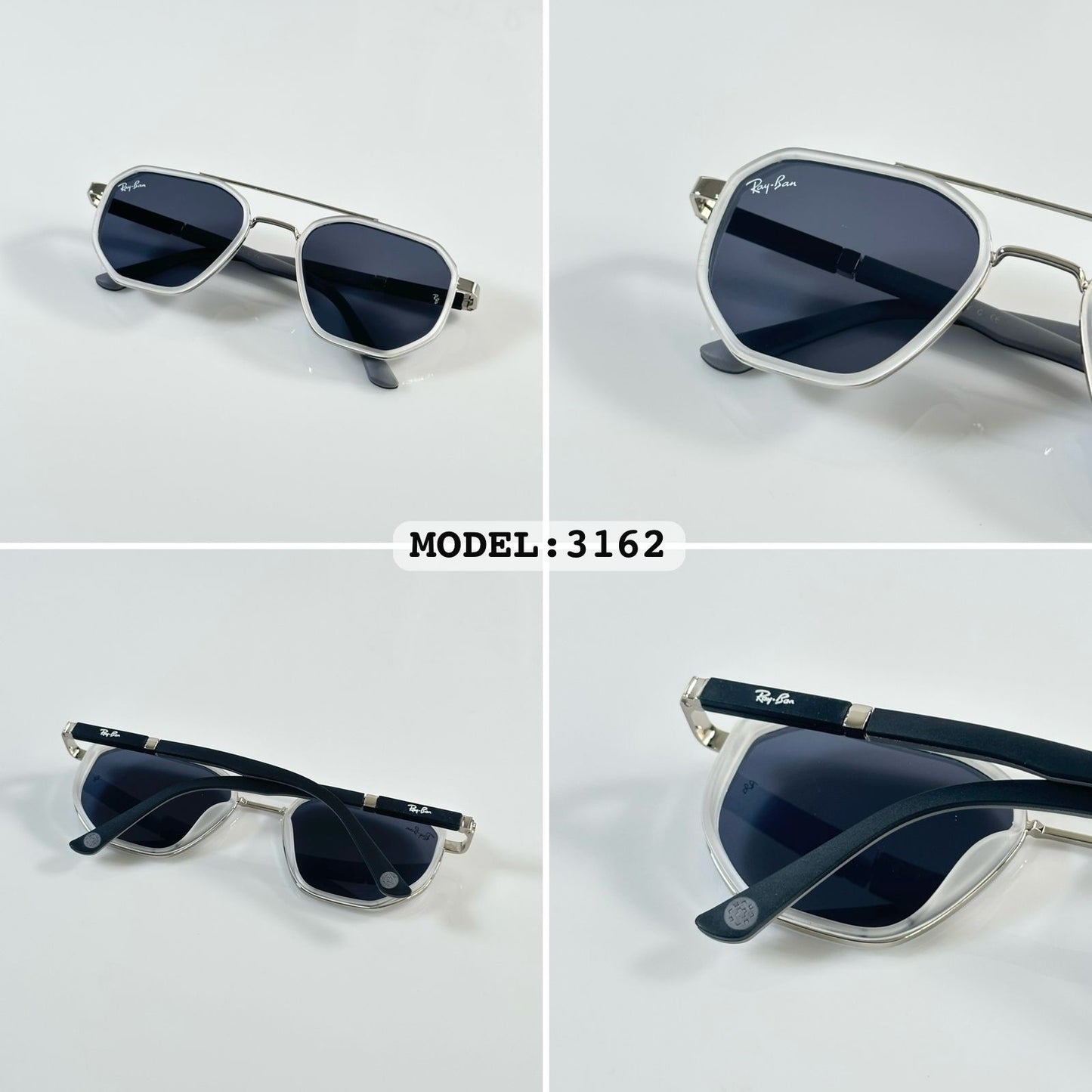 RAYBANN3162 ICE BLACK