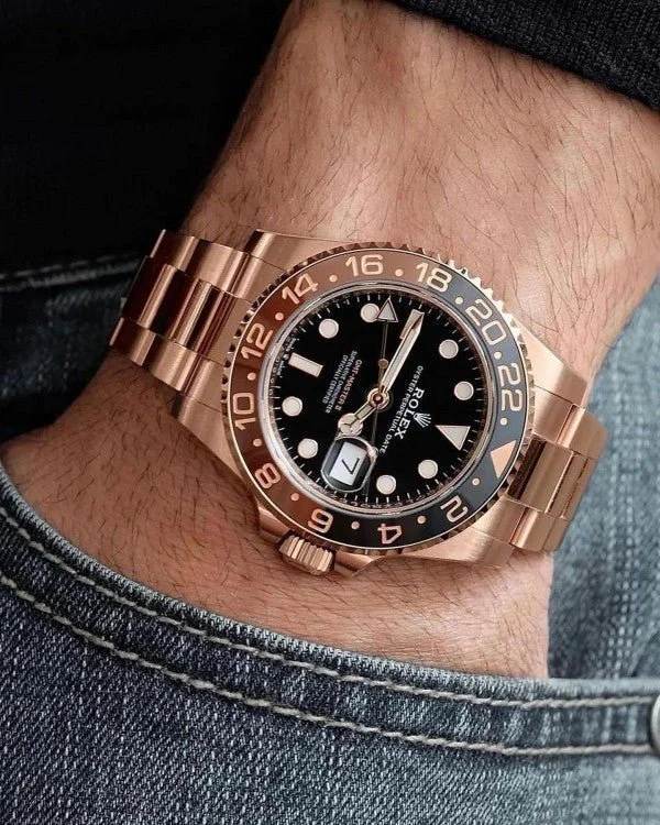 Rolexx GMT-Master-II Oyster, Virat Kholi, Everose gold