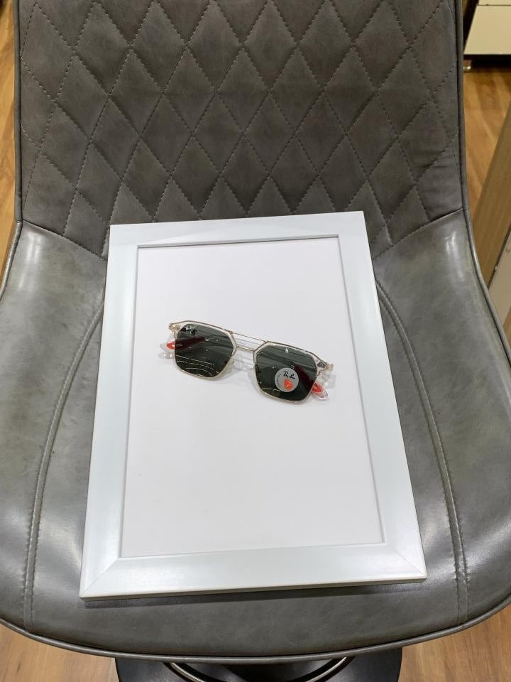 RayBan 04 Transparent White/Green Premium