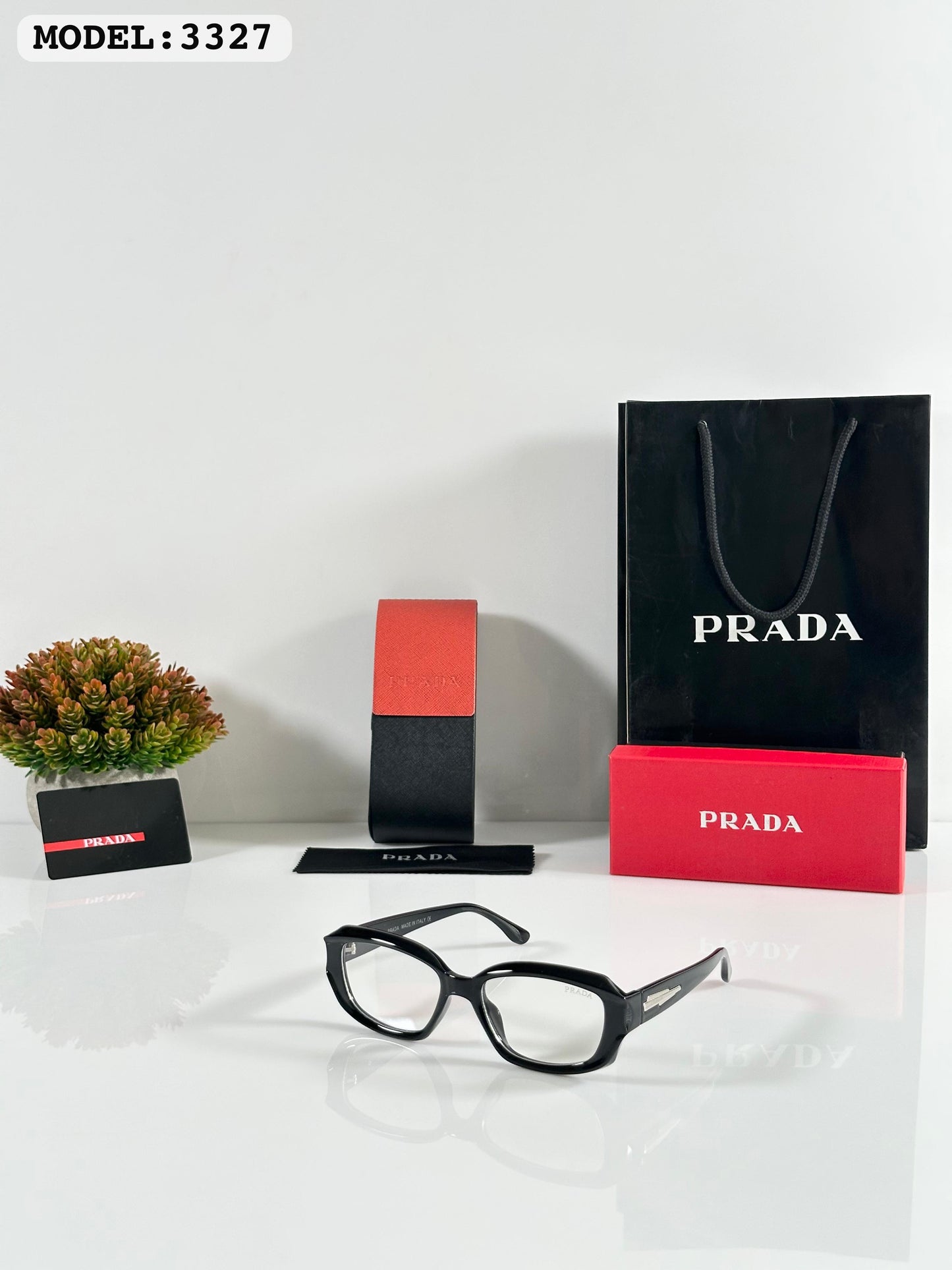 Pradaa 3327 Gloss Black Frames