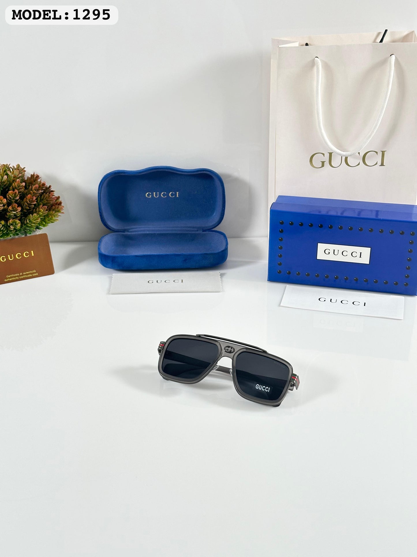 Guccii 1295 Grey Premium Quality