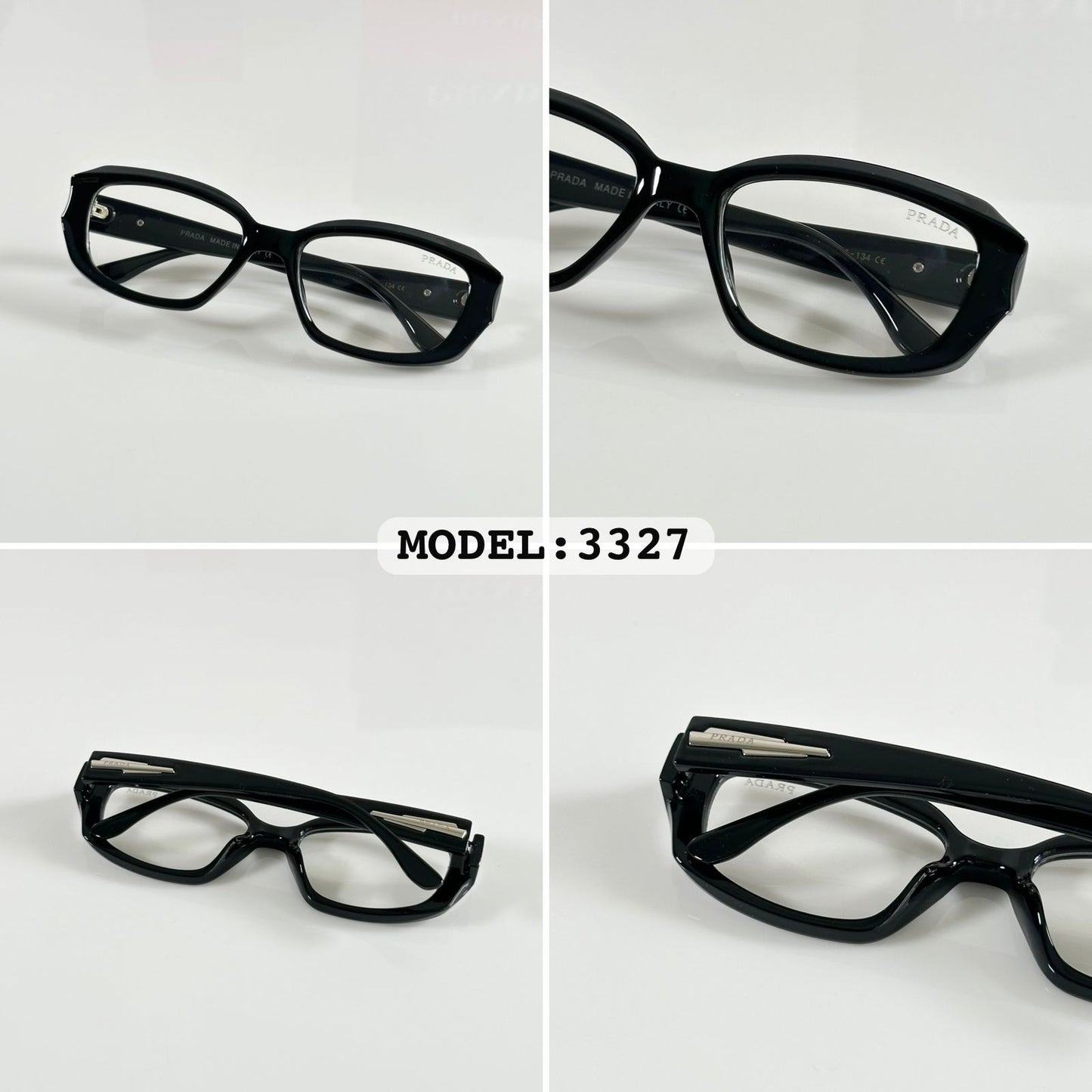 Pradaa 3327 Gloss Black Frames