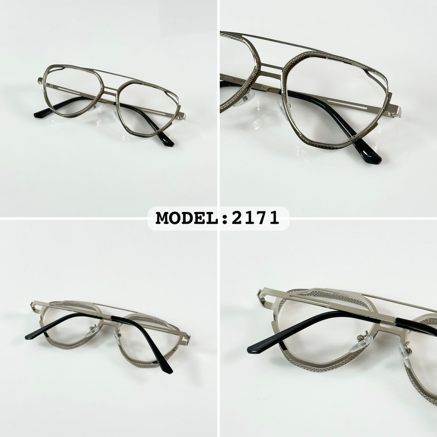Maybacch 2171 Silver Metal Frames