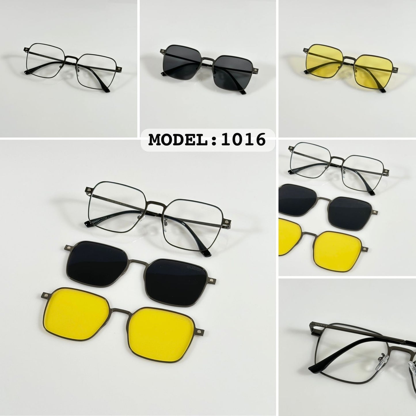 Gucci 1016 Attachment Black/White/Yellow