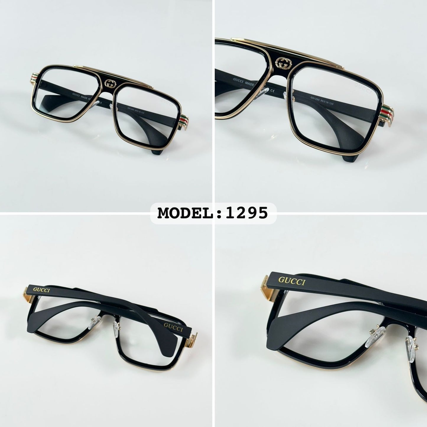 Guccii 1295 Gold Frame