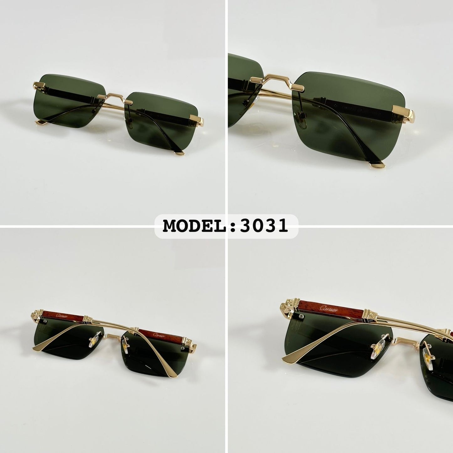 Cartierr 3031 Gold/Green