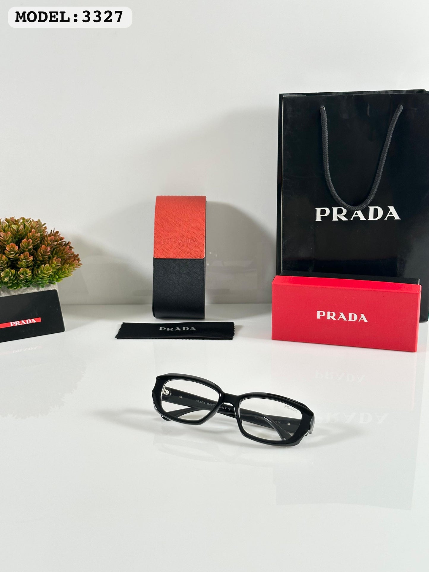 Pradaa 3327 Gloss Black Frames