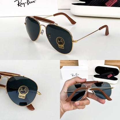 Raybann Aviator Gold Black