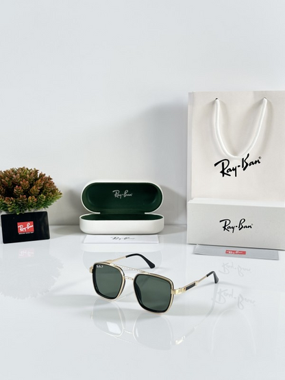 Raybann 3602 Gold Green Sunglasses