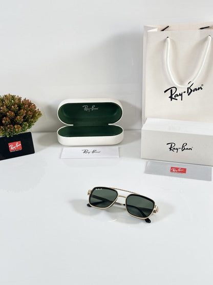 Raybann 3602 Gold Green Sunglasses