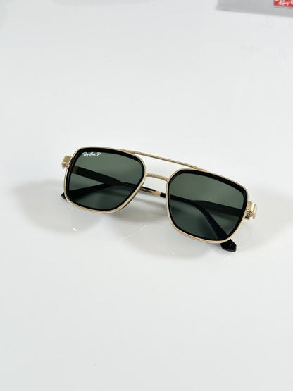 Raybann 3602 Gold Green Sunglasses