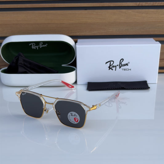 Raybann 04 golden transparent black