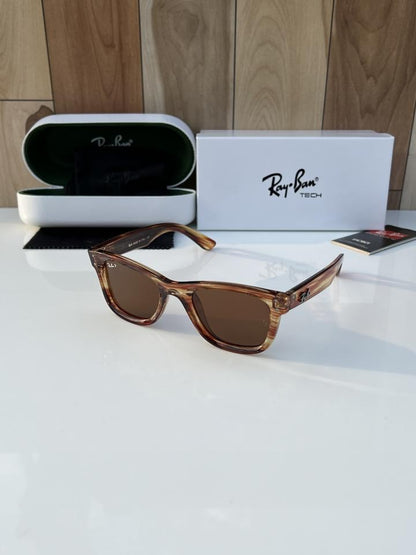 RayBan 0502 Tiger Brown Reverse Model