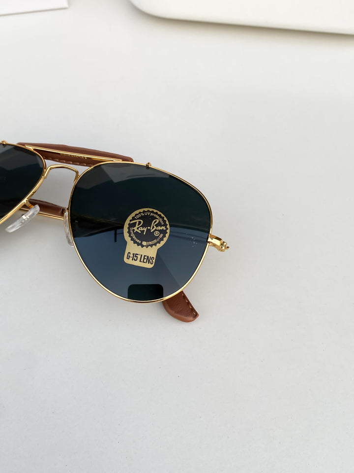 Raybann Aviator Gold Black