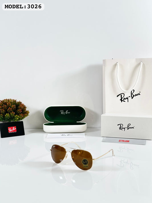 RAYBANN AVIATOR 3026 GOLD BROWN