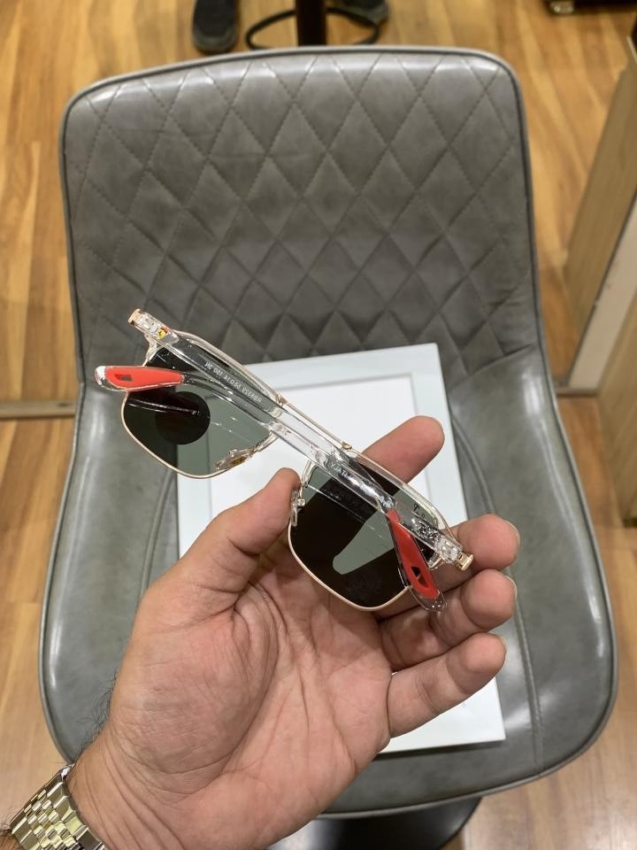 RayBan 04 Transparent White/Green Premium