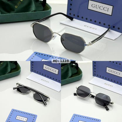 Guccii 1339 Silver Black