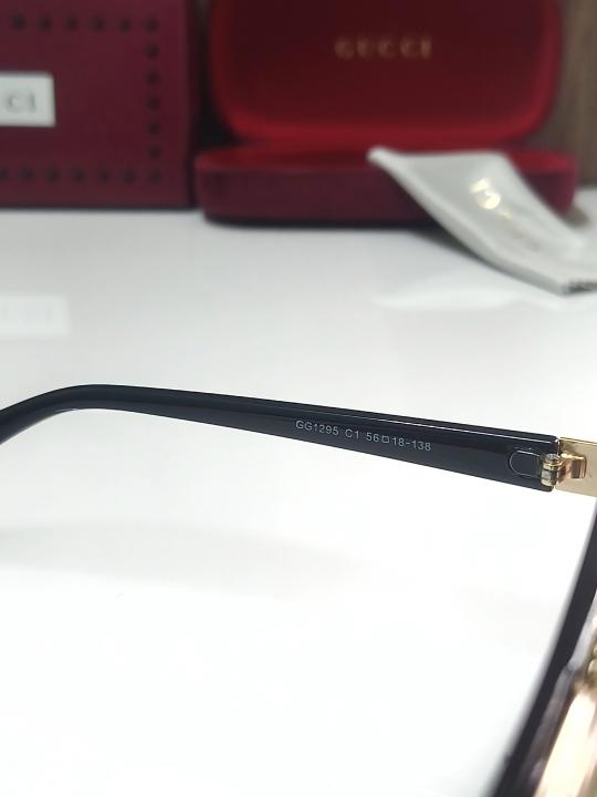 Guccii 1295 Gold/Black (Premium Sunglass)