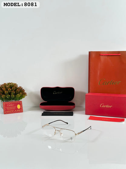 Cartierr 8081 Gold Frames
