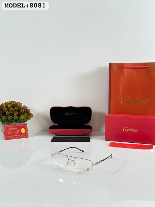 Cartierr 8081 Gold Frames