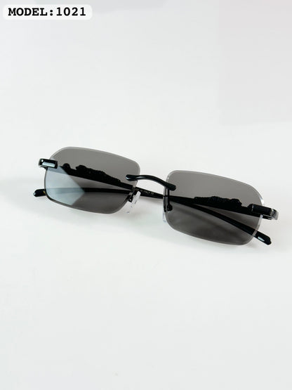 Cartier 1021 Black Metal frameless