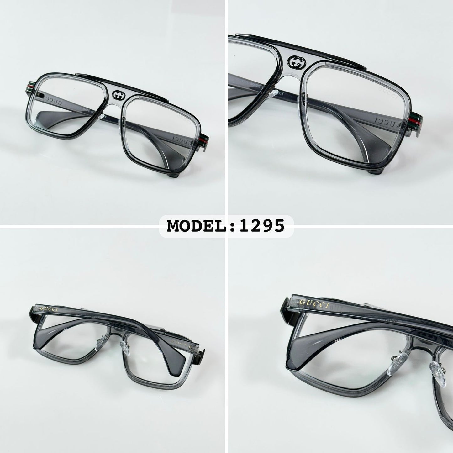 Guccii 1295 Silver Frame