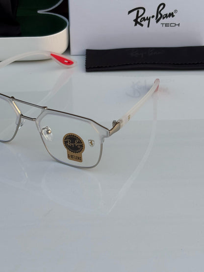 Rayban 04 Silver/Transparent Frames