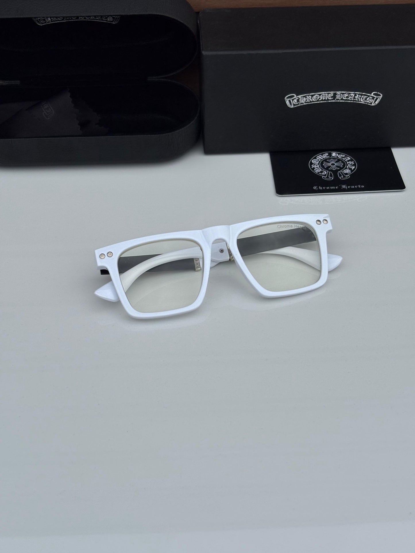 Chrome Hearts 1911 White Plano Frames