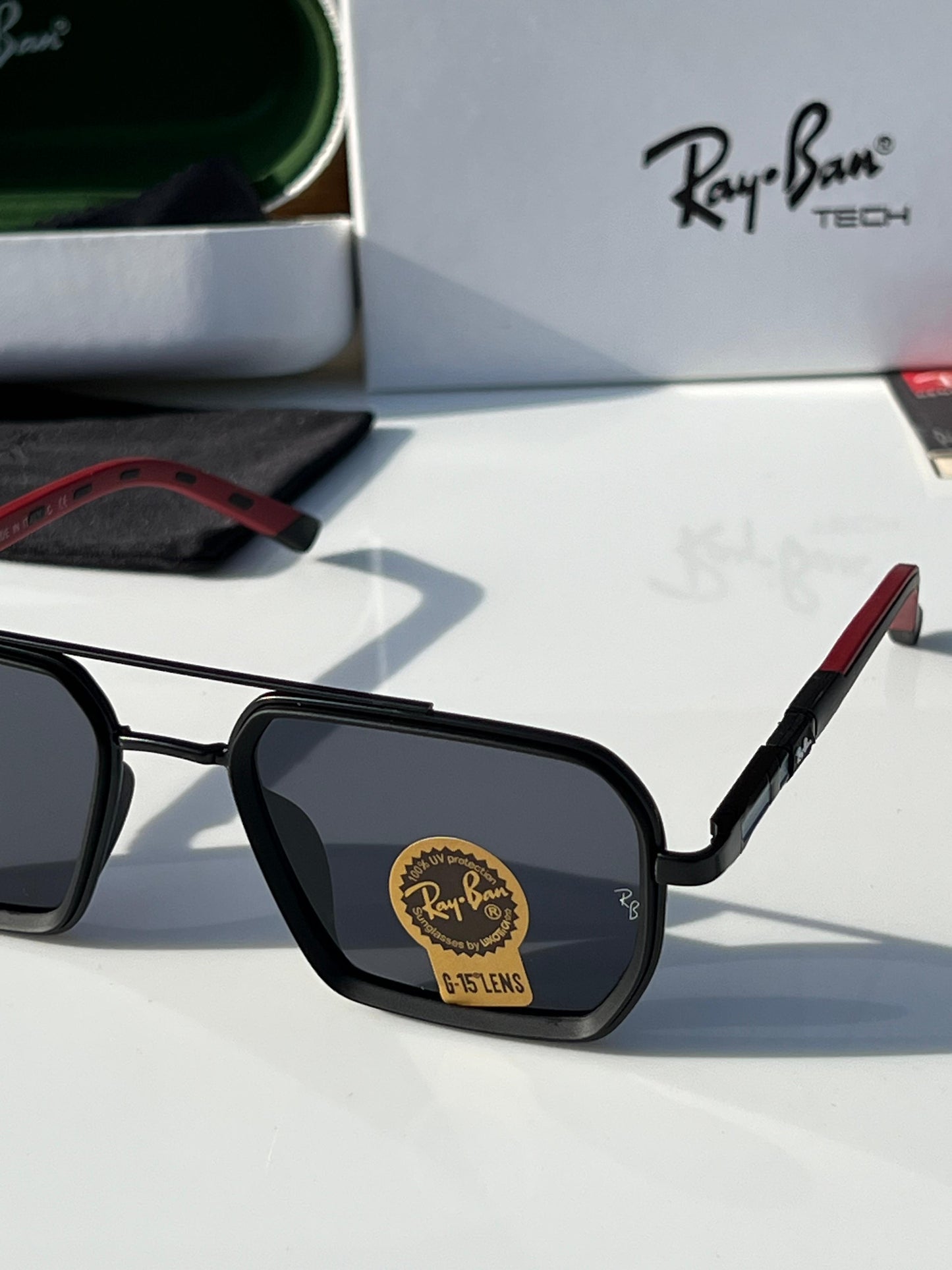 RAYBAN 1101 Black/Red