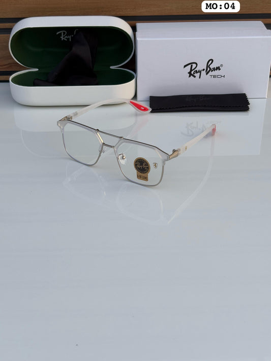Rayban 04 Silver/Transparent Frames