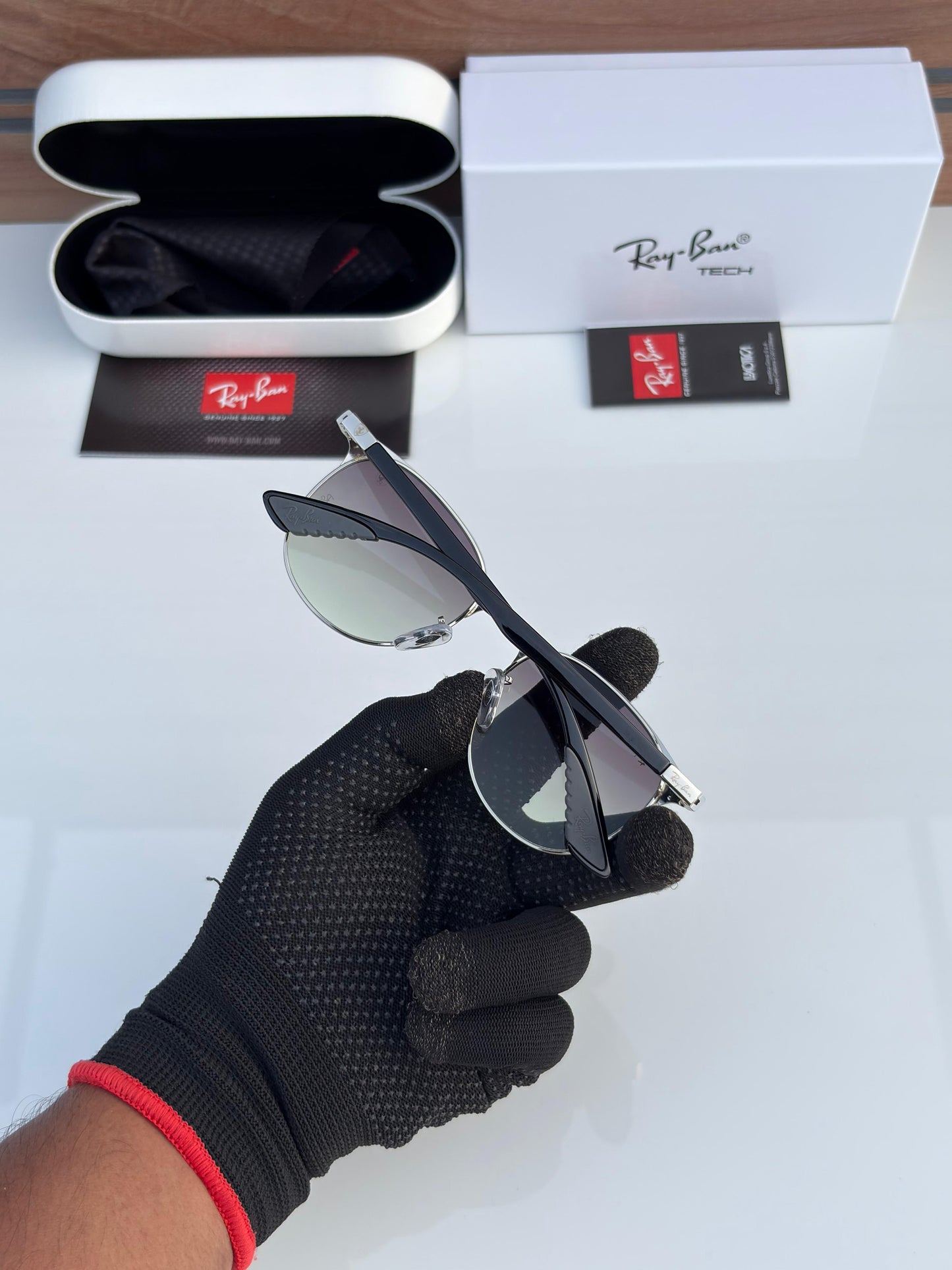 RayBan 1667 Silver/Green Shade