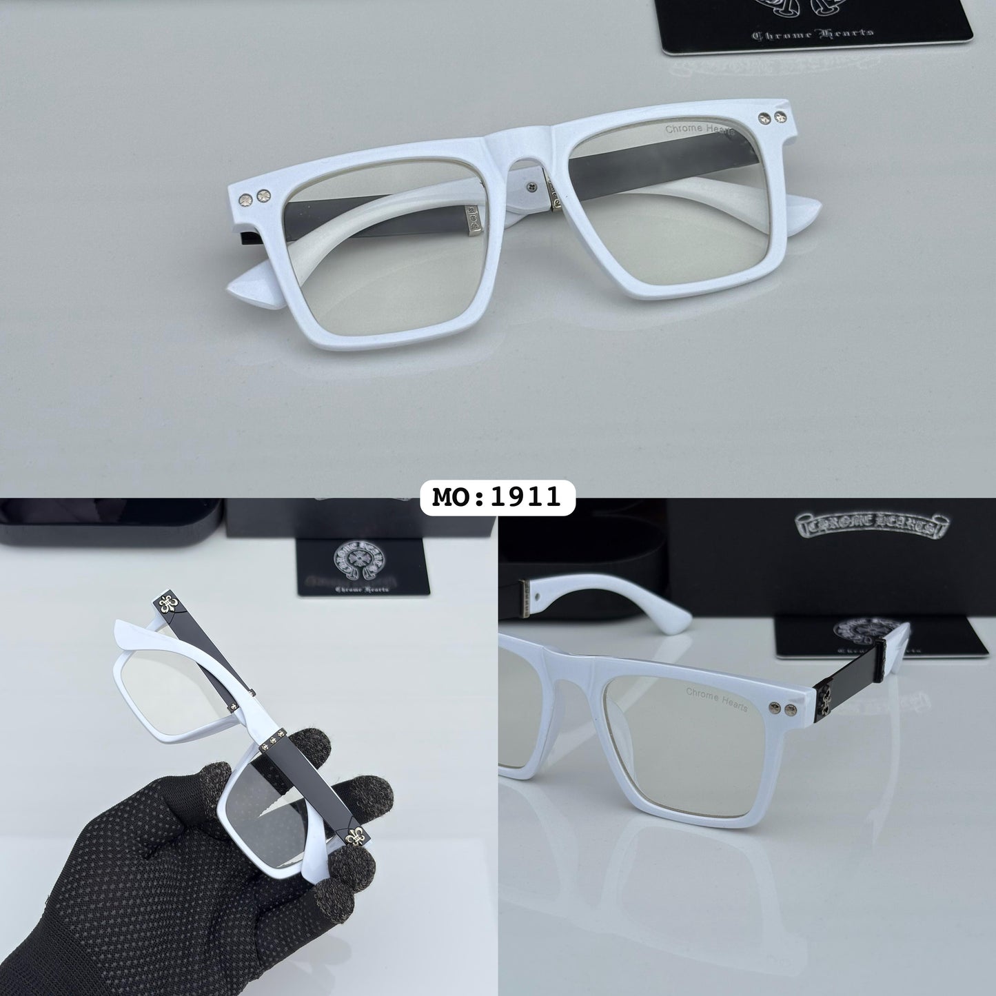 Chrome Hearts 1911 White Plano Frames
