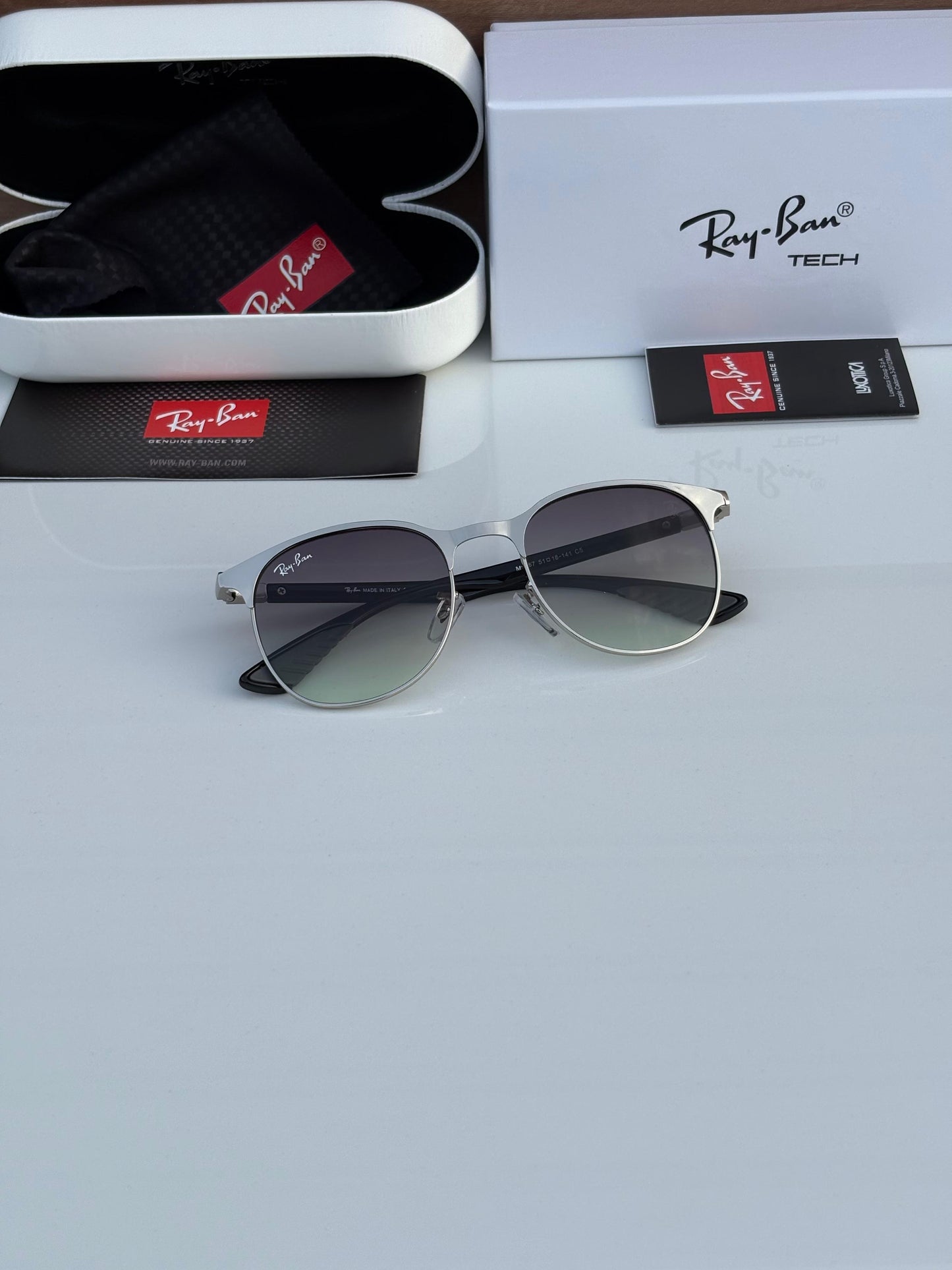 RayBan 1667 Silver/Green Shade