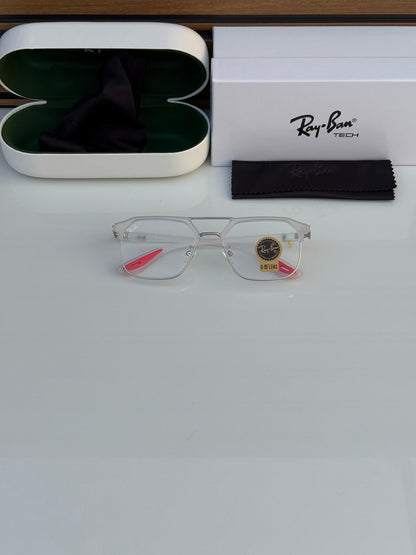 Rayban 04 Silver/Transparent Frames
