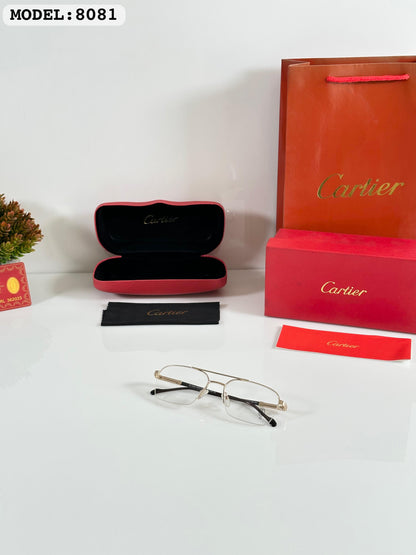 Cartierr 8081 Gold Frames